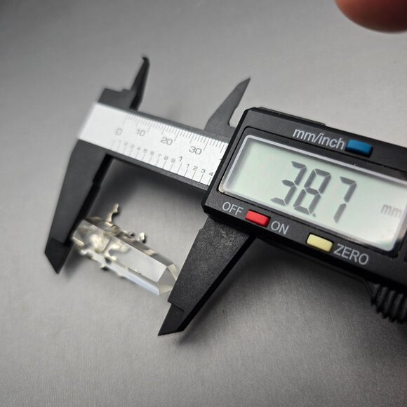 VTG Sterling Silver Unicorn Pendant 2" Clear Quartz Point Brazil Fantasy Crystal - Picture 11 of 12